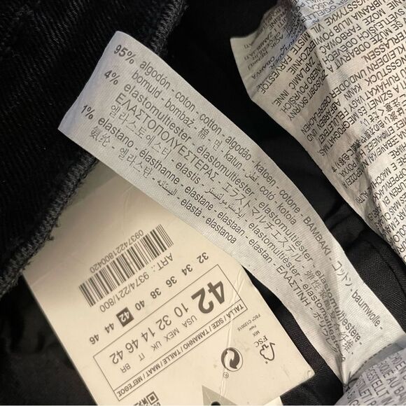 Zara Black Vintage Skinny High Rise Ankle Jeans Size 10 NWT - Picture 6 of 6